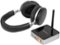 Aluratek - Wireless Over the Ear Bluetooth Headphones and Transmitter Kit - Black-Front_Standard