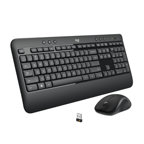  Logitech - MK540 Full-size Advanced Wireless Membrane Keyboard and Mouse Combo for PC - Black