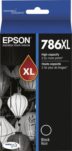  Epson - 786XL High-Yield - Black Ink Cartridge - Black