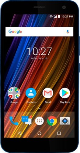 Cricket Wireless - Cricket Wave with 16GB Memory Prepaid Cell Phone - Blue-Front_Standard 