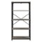 Walker Edison - Industrial Wood 4-Shelf Bookcase - Gray Wash-Front_Standard