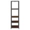 Walker Edison - X-frame Industrial Wood and Metal 4-Shelf Bookcase - Walnut-Front_Standard