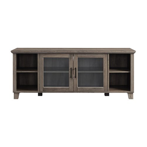 Walker Edison - 58" Farmhouse Columbus TV Stand Console for Most Flat-Panel TVs Up to 65" - Grey Wash