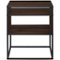 Walker Edison - Industrial Modern End / Side Table - Dark Walnut-Front_Standard