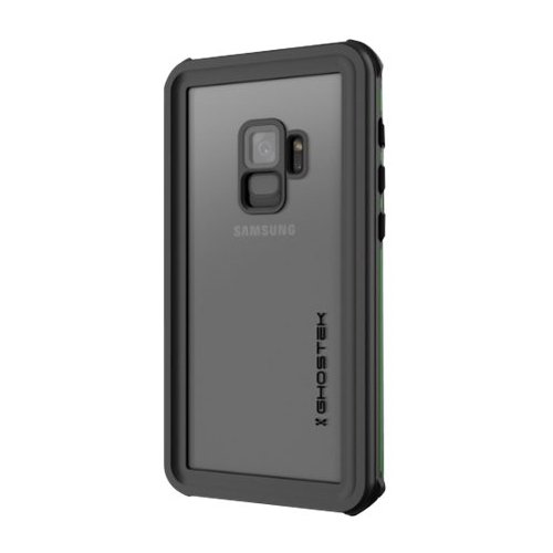 Ghostek - Nautical Protective Water-resistant Case for Samsung Galaxy S9 - Green/Clear-Front_Standard 