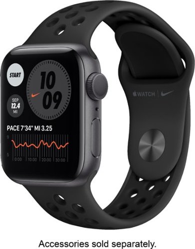 Apple Watch Nike Series 6 (GPS) 40mm Aluminum Case with Anthracite/Black Nike Sport Band - Space Gray