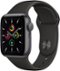 Apple Watch SE (GPS) 40mm Space Gray Aluminum Case with Black Sport Band - Space Gray - (2020)-Front_Standard