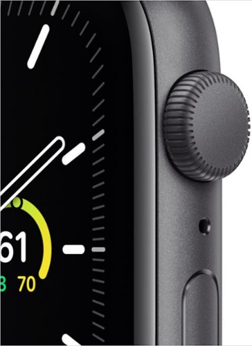 Apple Watch SE (GPS) 44 mm Caja de aluminio gris espacial con correa deportiva negra - Gris espacial