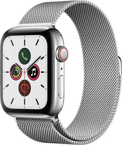 Apple Watch Series 5 (GPS + Cellular) 44mm Stainless Steel Case with Stainless Steel Milanese Loop - Stainless steel