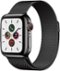 Apple Watch Series 5 (GPS + Cellular) 40mm Stainless Steel Case with Space Black Milanese Loop - Space Black - (2019)-Front_Standard