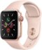 Apple Watch Series 5 (GPS + Cellular) 40mm Aluminum Case with Pink Sand Sport Band - Gold Aluminum (AT&T) - (2019)-Front_Standard