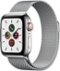 Apple Watch Series 5 (GPS + Cellular) 40mm Stainless Steel Case with Silver Milanese Loop - Stainless Steel (AT&T) - (2019)-Front_Standard