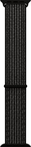 Nike Sport Loop for Apple Watch 42mm - Black/Pure Platinum-Angle_Standard 