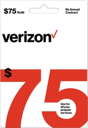  Verizon - $75 Refill Card - White