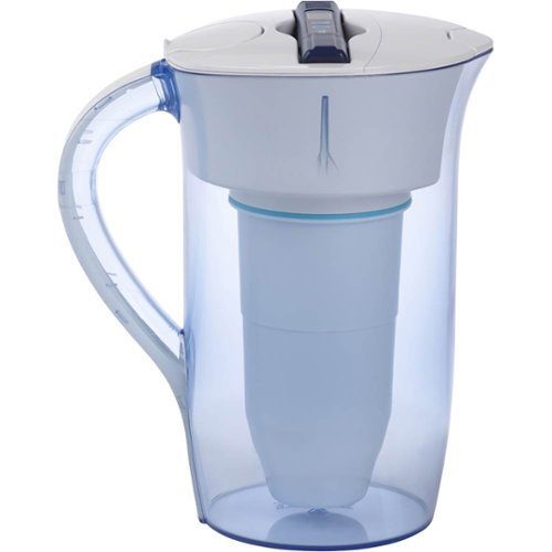  ZeroWater - 10-cup Ready-Pour Round Pitcher - Light Blue