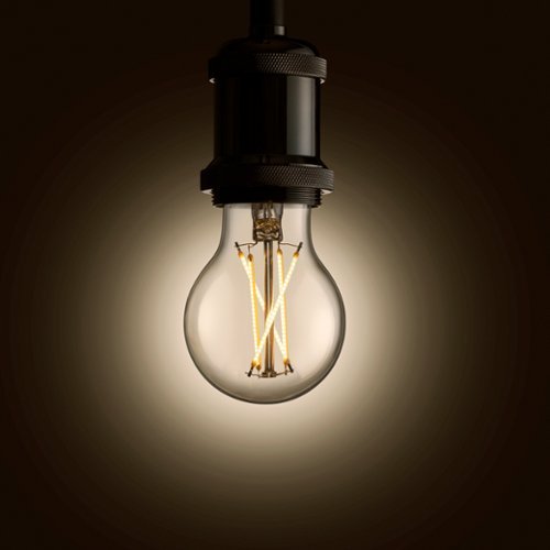 Geeni LUX EDISON 800-Lumen, 8W Dimmable A19 LED Light Bulb, 60W Equivalent (2-Pack) - Transparent BUY ONLINE