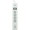 GE - 4-Outlet/2-USB Surge Protector - White-Front_Standard