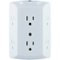 GE - Grounded 6-Outlet Tap - White-Front_Standard