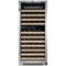 Whynter - 92-Bottle Dual Zone Wine Cooler - Stainless steel-Front_Standard