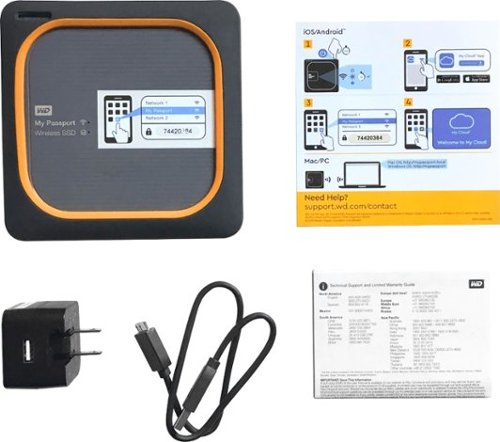 WD My Passport Wireless 500GB External USB 3.0 Portable SSD - Black BUY IN SINGAPORE