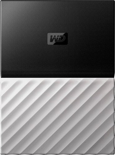 WD - My Passport Ultra 2TB External USB 3.0 Portable Hard Drive with Hardware Encryption - Gray/Black-Front_Standard 