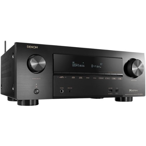 Denon - IN-Command Series 665W 7.2-Ch. With HEOS 4K Ultra HD HDR Compatible A/V Home Theater Receiver - Black-Front_Standard