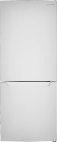 Insignia™ - 9.2 Cu. Ft. Bottom-Freezer Refrigerator - White