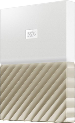 WD - My Passport Ultra 2TB External USB 3.0 Portable Hard Drive with Hardware Encryption - White-Gold-Angle_Standard 