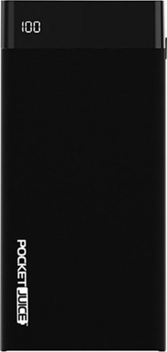  Tzumi - PocketJuice 20,000 mAh Portable Charger for Most USB-Enabled Devices - Black