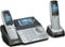 VTech - DS6151-2 DECT 6.0 Expandable Cordless Phone System with Digital Answering System - Black/Silver-Angle_Standard