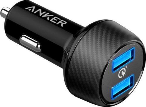  Anker - PowerDrive Speed Vehicle Charger - Black