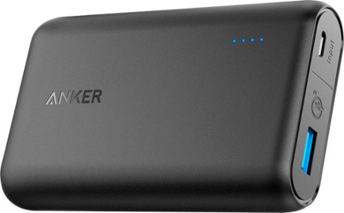  Anker - PowerCore 10,050 mAh Portable Charger for Most USB-Enabled Devices - Black