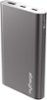 myCharge - RazorMax 8,000 mAh Portable Charger for Most USB-Enabled Devices - Gunmetal-Front_Standard