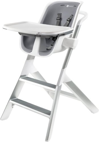 4moms - High Chair - White/Gray-Front_Standard 