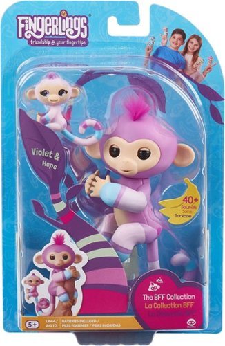  WowWee - Fingerlings Violet &amp; Hope - Blue/Mauve