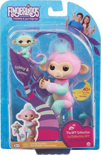  WowWee - Fingerlings Ashley &amp; Chance - Pink/Turquoise
