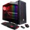 CyberPowerPC - Gaming Desktop - Intel Core i7 - 16GB Memory - NVIDIA GeForce GTX 1070 - 1TB Hard Drive + 240GB Solid State Drive - Black-Front_Standard