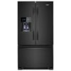 Whirlpool - 25 cu. ft. French Door Refrigerator with External Ice and Water Dispenser - Black-Front_Standard