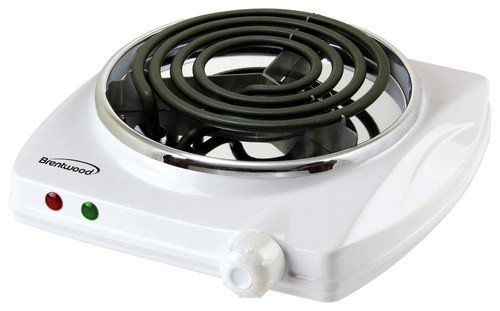  Brentwood - Single Electric Burner - White