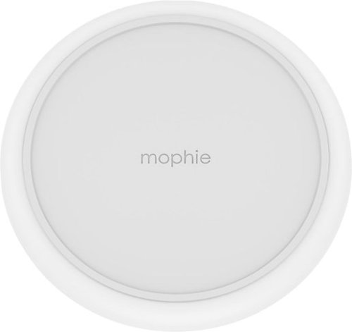  mophie - Charge Stream Pad+ 10W Wireless Charging Pad for iPhone/Android - White