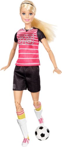  Barbie Made To Move Soccer Player Doll - Pink / Black