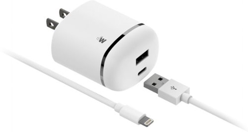 Just Wireless - Power Adapter - White-Front_Standard 
