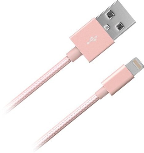  Just Wireless - Apple MFi Certified 10' Lightning Cable for Apple® 10.5&quot; iPad® Pro - Rose Gold