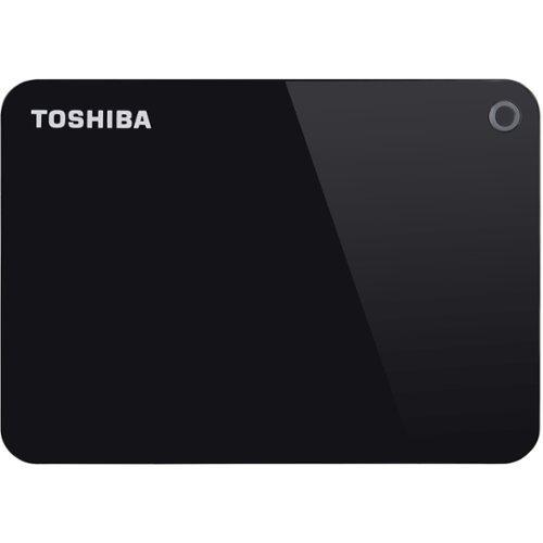 Toshiba - Canvio 1TB External USB 3.0 Portable Hard Drive - Black-Front_Standard 
