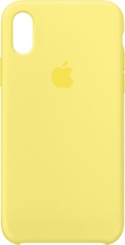 Apple - iPhone® X Silicone Case - Lemonade-Front_Standard 