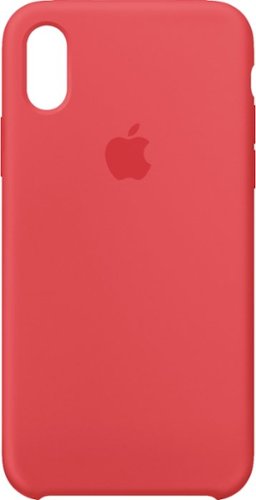 Apple - iPhone® X Silicone Case - Red Raspberry-Front_Standard 