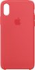 Apple - iPhone® X Silicone Case - Red Raspberry-Front_Standard