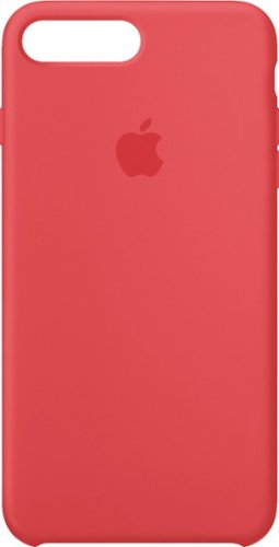Apple - iPhone® 8 Plus/7 Plus Silicone Case - Red Raspberry-Front_Standard 