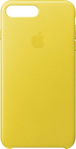 Apple - iPhone® 8 Plus/7 Plus Leather Case - Spring Yellow-Front_Standard 