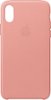 Apple - iPhone® X Leather Case - Soft Pink-Front_Standard
